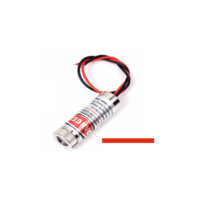 Modulo puntatore laser rosso 5mw 650nm a linea retta regolabile